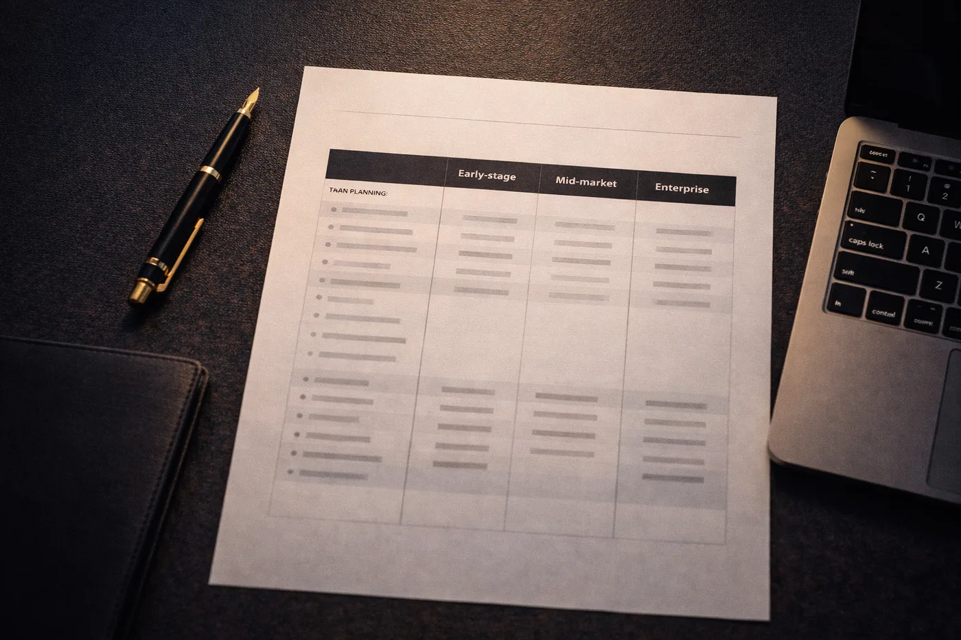 Revenue leader planning sales stack and budget allocation